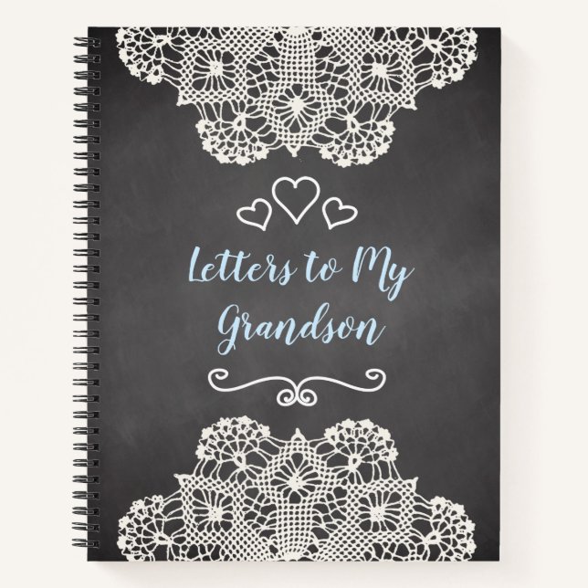 Customizable Letters to my Grandson Notebook (Front)