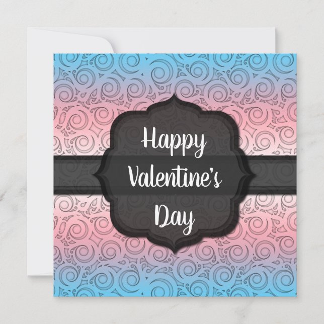 Customizable LGBTQ Transgender Valentine's Day Card (Front)