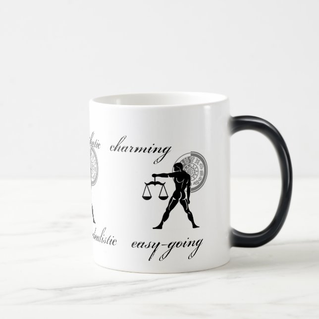 Customizable Libra Scales traits Greek-style Magic Mug (Right)