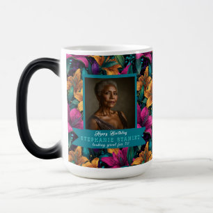Customizable Lilies Sparkle Summer Party Magic Mug