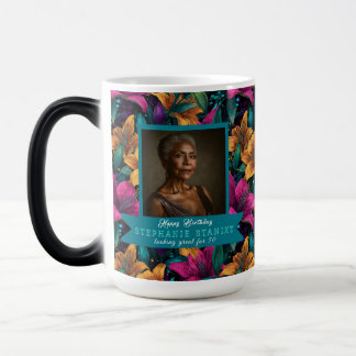 Customizable Lilies Sparkle Summer Party Magic Mug