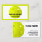 Customizable lime green realistic pickleball 