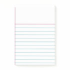 Customizable Lined Notebook Paper Sticky Notes