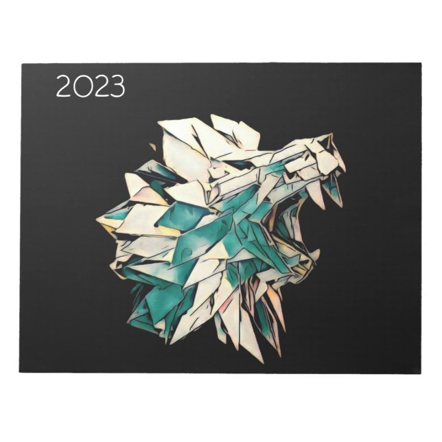 Customizable Lion Notepad (Front)