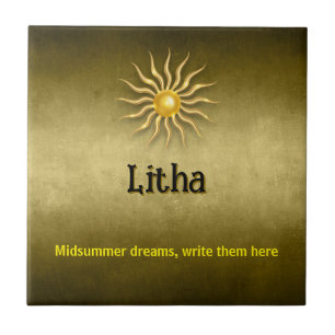 Customizable Litha Ceramic Tile