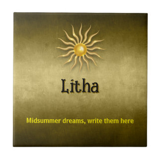 Customizable Litha Ceramic Tile