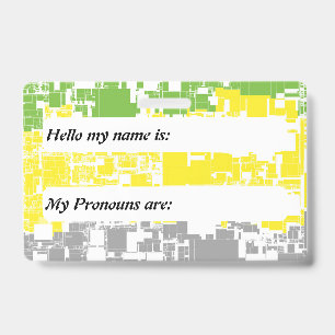 Customizable Lithromantic Geometric Pride Flag Badge