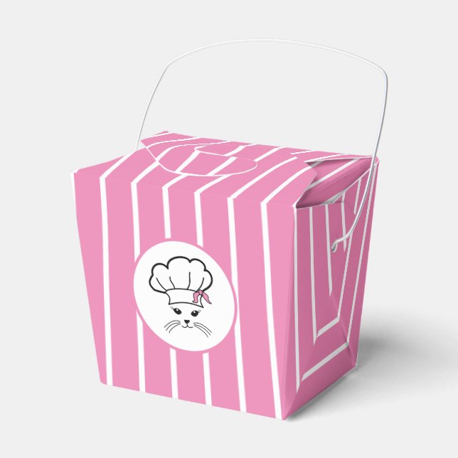 Customizable Little Cat Baker Favour Box (Front Side)