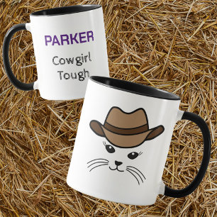 Customizable Little Cat Cowboy Mug