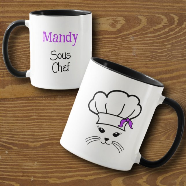 Customizable Little Cat Sous Chef Mug (Creator Uploaded)