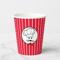 Customizable Little Chef Birthday Paper Cups
