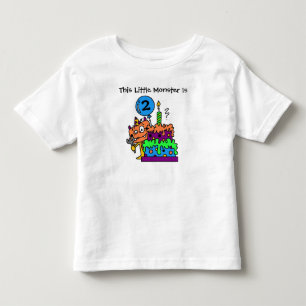 Customizable Little Monster Birthday T-shirt