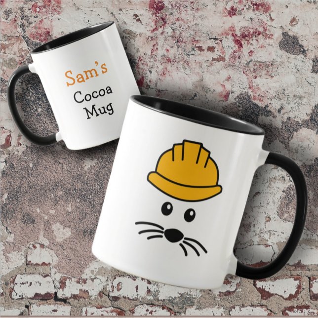 Customizable Little Mouse Construction Worker Mug (Creator Uploaded)
