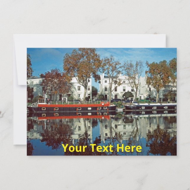 Customizable Little Venice, London card (Front)
