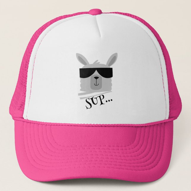 Customizable Llama Meme Hat Llama Gifts Funny Cap (Front)