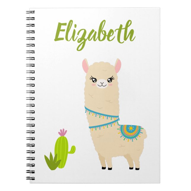 Customizable Llama Notebook (Front)