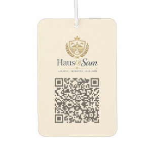Customizable Logo And QR code Soft Warm Ivory Air Freshener