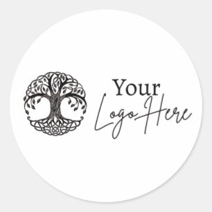 Customizable Logo-Sticker Classic Round Sticker