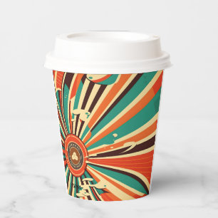 Customizable Logo Vintage Diner Restaurant Paper Cups