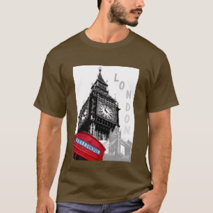 Customizable London Big Ben Clock Tower Modern T-Shirt