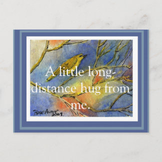 Customizable Long Distance Hug Postcard