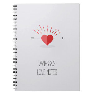 Customizable Love Notes Notebook