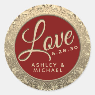 Customizable Love Wedding Seal