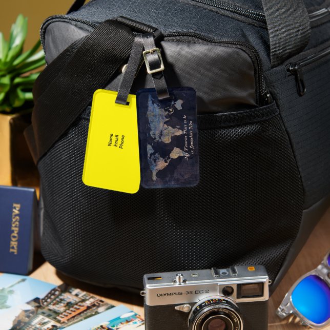 Customizable Luggage Tag (Front & Back)
