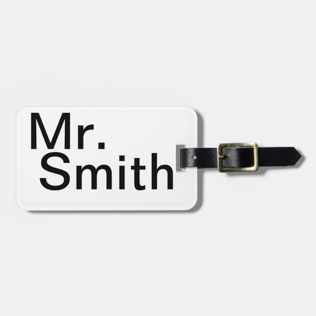Customizable Luggage Tag (Front Horizontal)