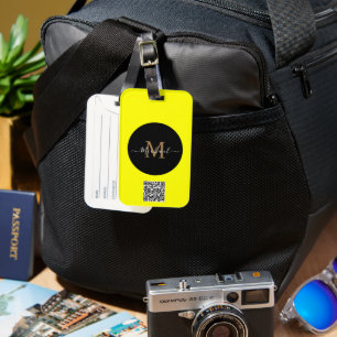 Customizable Luggage Tags – Add QR Code & Name
