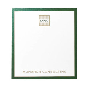 Customizable Luxury Company Logo Notepad