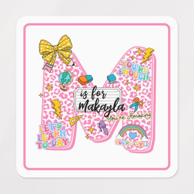 Customizable “M is for” Alphabet Art – Inspiration (Design 1)