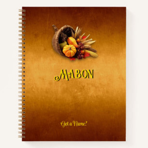 Customizable Mabon Autumn Equinox Notebook