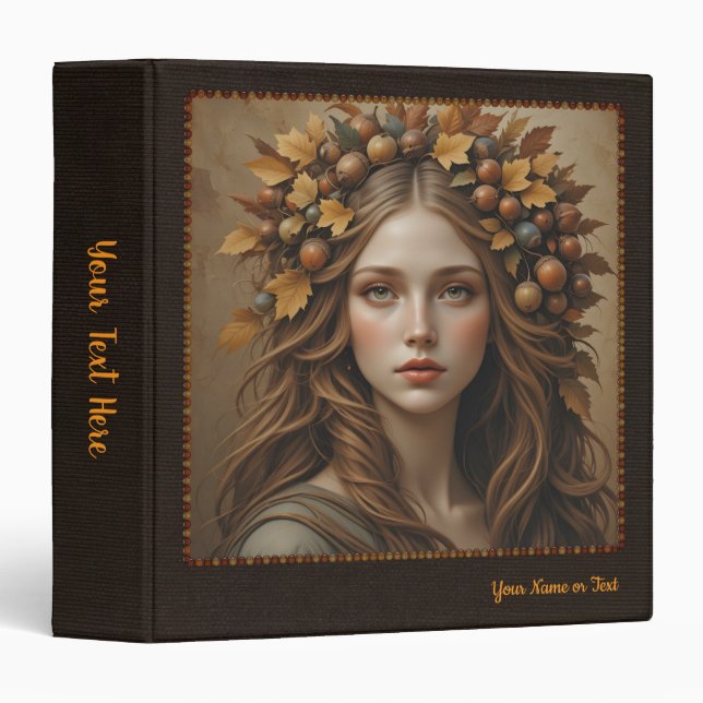 Customizable Mabon Autumn Queen Binder (Front/Spine)