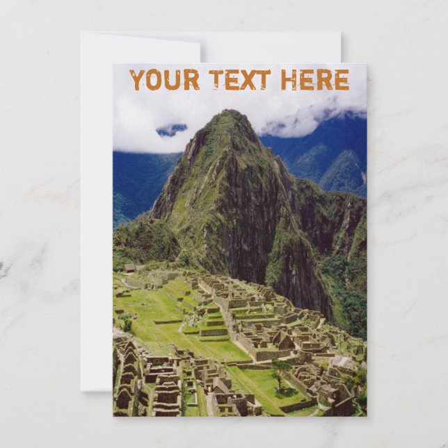 Customizable Machu Picchu, Peru (Front)