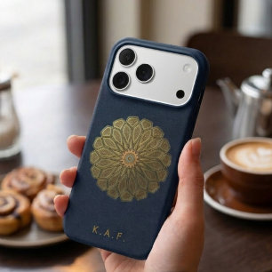 Customizable Madinah Islamic Pattern Gold Monogram