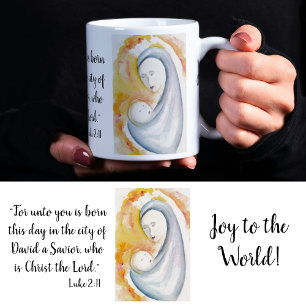 Customizable Madonna and Child Inspirational Quote Coffee Mug