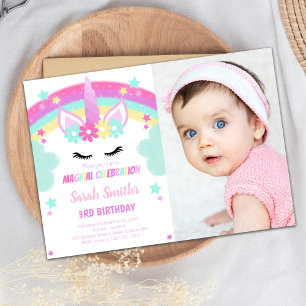 Customizable Magical Party Card for Kids