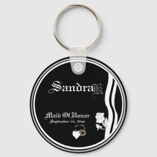 Customizable Maid Of Honour Keepsake Keychain