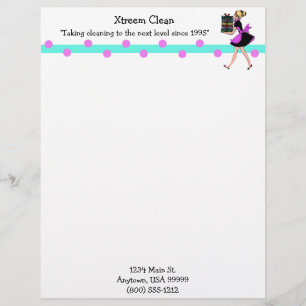 Customizable Maid Service Letterhead