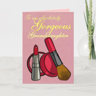 CUSTOMIZABLE Makeup Greeting Card