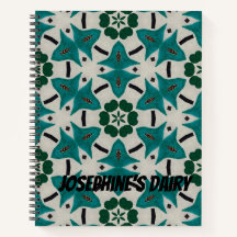 Customizable Mandala Dairy. Geometric Designed