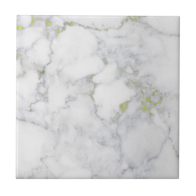 Customizable Marble Tile with Golden Veins (Front)