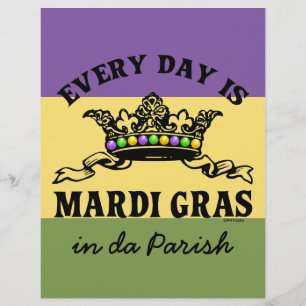 Customizable Mardi Gras Flyer