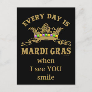 Customizable Mardi Gras Postcard