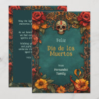 💀Customizable Marigold Frame Dia de Muertos
