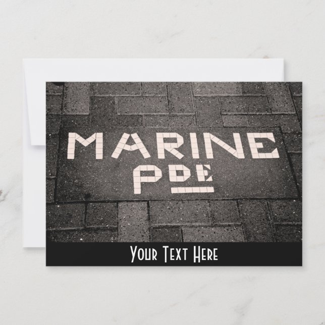 Customizable Marine Parade Napier New Zealand card (Front)