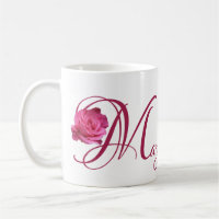 Customizable Mary name pretty pink rose floral fun