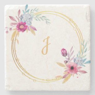 Customizable Mason Jar cup for Wedding  Stone Coaster