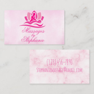 Customizable Massage Therapist Business Card